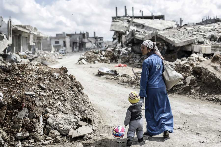 Syria civil war Russian airstrike in Aleppo after rebels capture city 