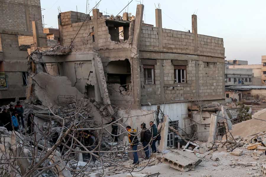 Syria civil war Russian airstrike in Aleppo after rebels capture city 