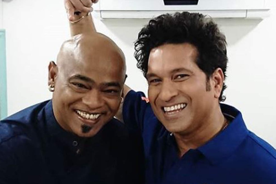 picture of Vinod Kambli and Sachin Tendulkar