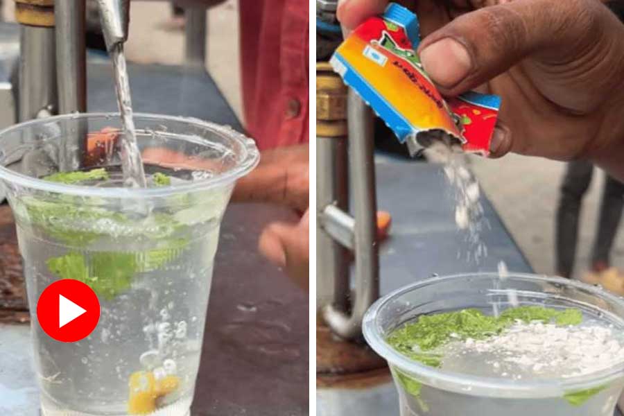 Video of man making lemon water with Pan masala goes viral