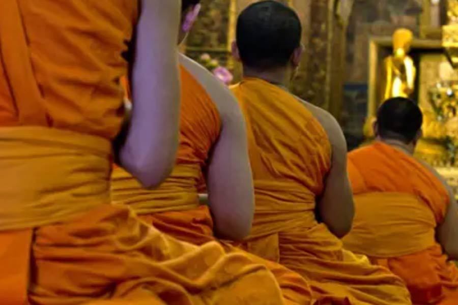 Thai temple has concealing 73 corps to train monks in meditation