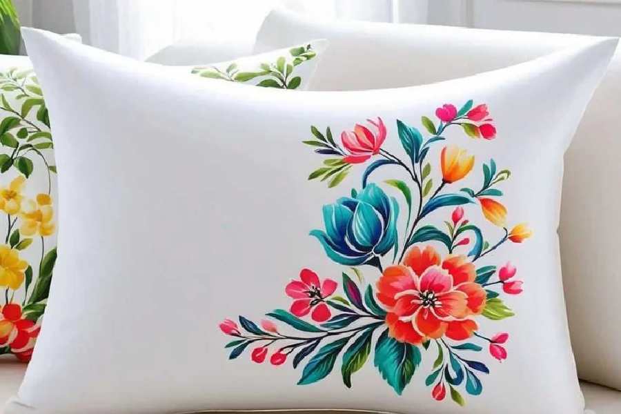 কুশন অথবা বালিশের ঢাকায় ফুটিয়ে তুলতে পারেন রকমারি নকশা।