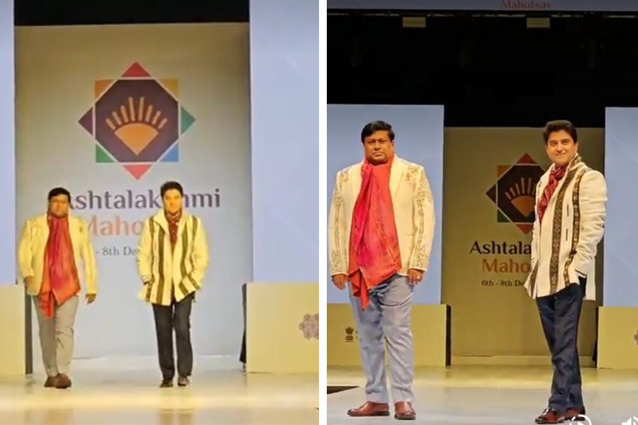 ‘মডেল’ সুকান্ত ও জ্যোতিরাদিত্য।