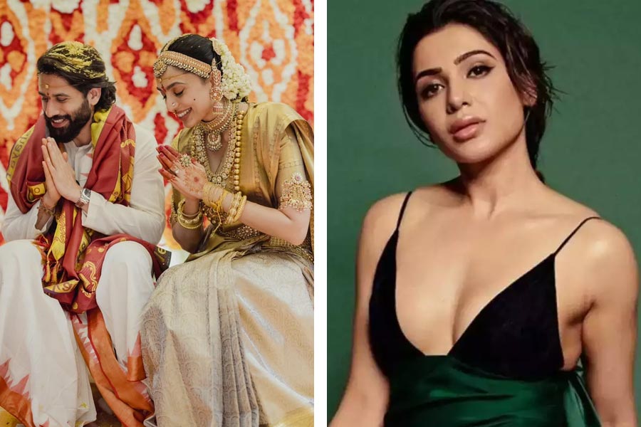 বুধবার দক্ষিণী নায়িকা শোভিতা ধুলিপালাকে বিয়ে করেছেন দক্ষিণী ফিল্মজগতের তারকা নাগা চৈতন্য। নাগা এবং শোভিতার বিয়ে প্রসঙ্গে চর্চা শুরু হয়েছে দক্ষিণের খ্যাতনামী অভিনেত্রী সামান্থা রুথ প্রভুকে নিয়ে। কারণ, তিনি নাগার প্রাক্তন স্ত্রী। নাগার সঙ্গে সামান্থার প্রেম, বিয়ে, বিচ্ছেদ নিয়ে আলোচনার পাশাপাশি আলোচনা শুরু হয়েছে নায়িকার ব্যক্তিগত জীবন নিয়েও।