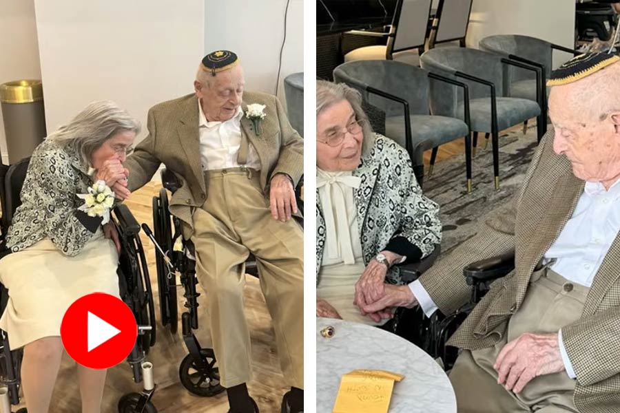 100-year-old and 102-year-old married each other, being the oldest couple to wed