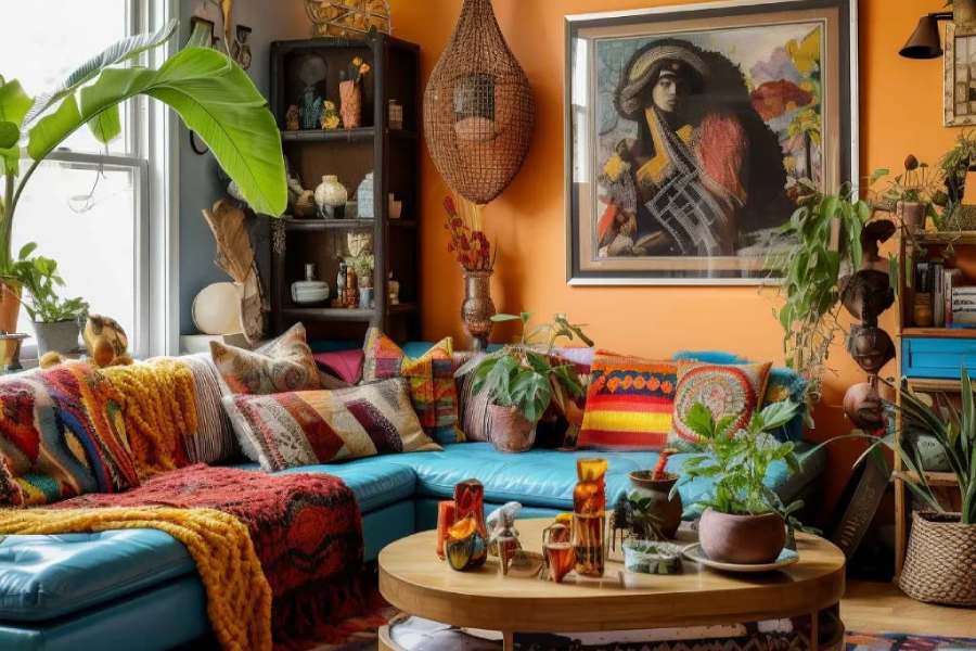 how to style your drawing room in Boho style dgtl