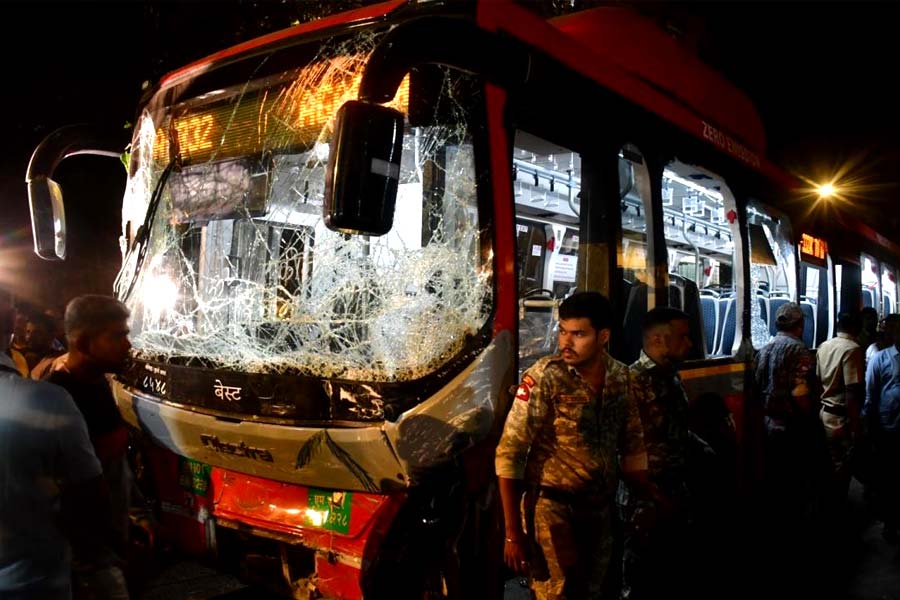 দুর্ঘটনার সেই দৃশ্য।