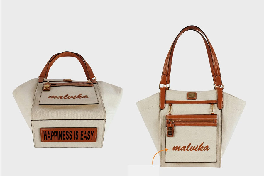 ক্যানভাস টোট ব্যাগ শাড়ি , জিন্‌স-টপের সঙ্গে ভাল লাগবে।