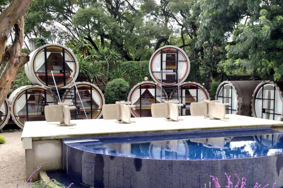 World smallest hotel rooms in sewerage pipe in Germany