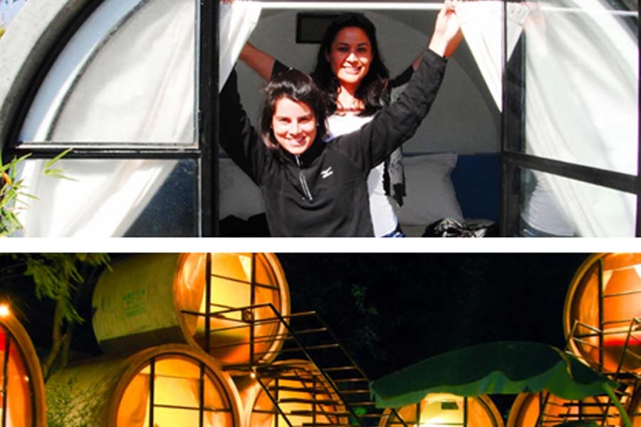 World smallest hotel rooms in sewerage pipe in Germany