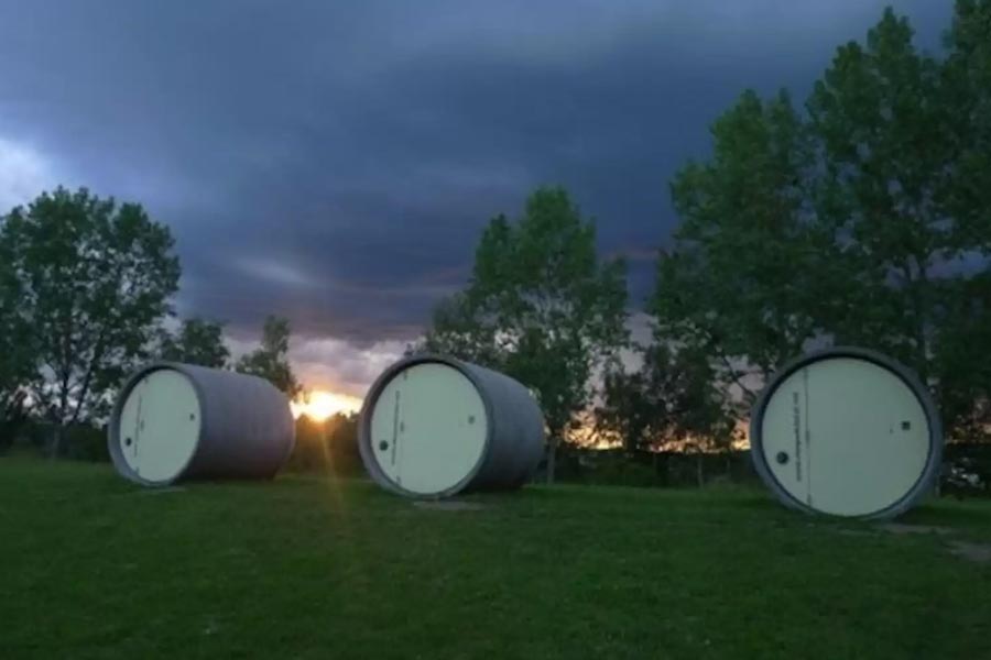 World smallest hotel rooms in sewerage pipe in Germany