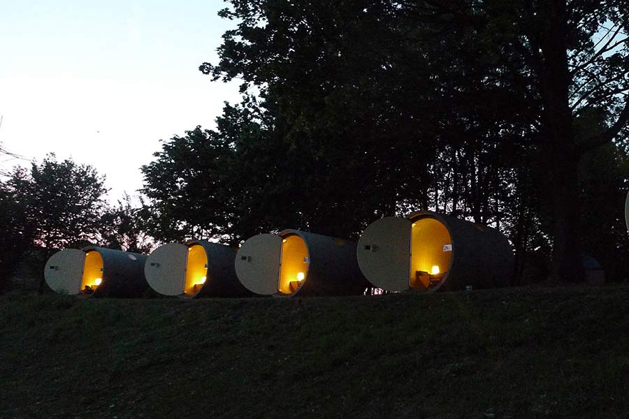 World smallest hotel rooms in sewerage pipe in Germany