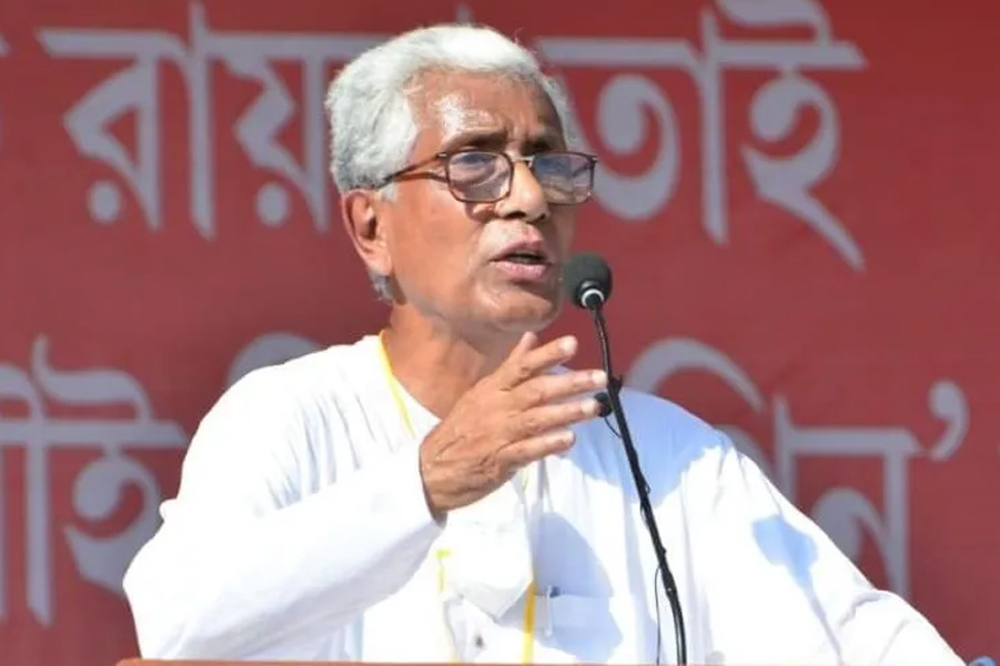 ত্রিপুরার প্রাক্তন মুখ্যমন্ত্রী মানিক সরকার।