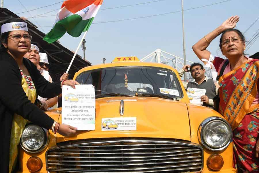 in the future, yellow taxis are being banned in kolkata yet drivers to continue to refuse passengers