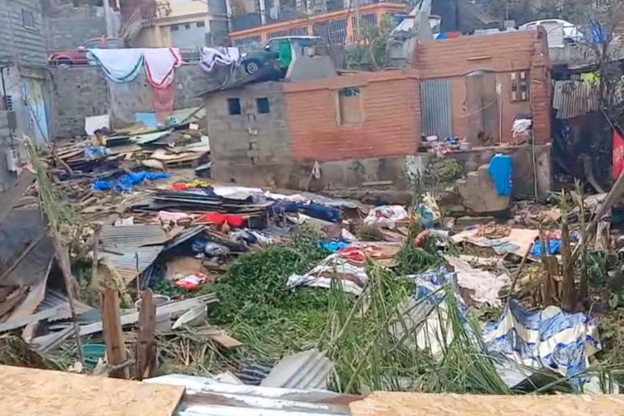 Cyclone Chido swept through island Mayotte overnight