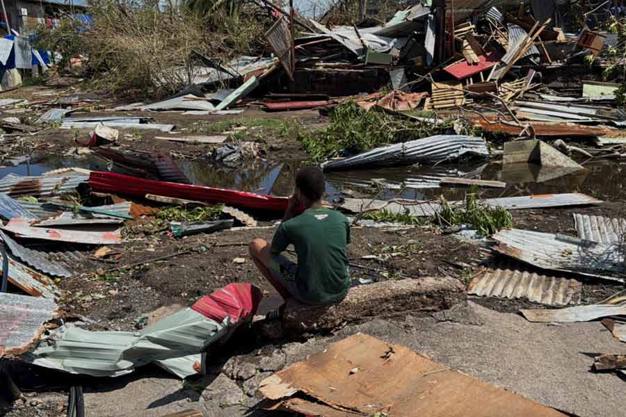 Cyclone Chido swept through island Mayotte overnight