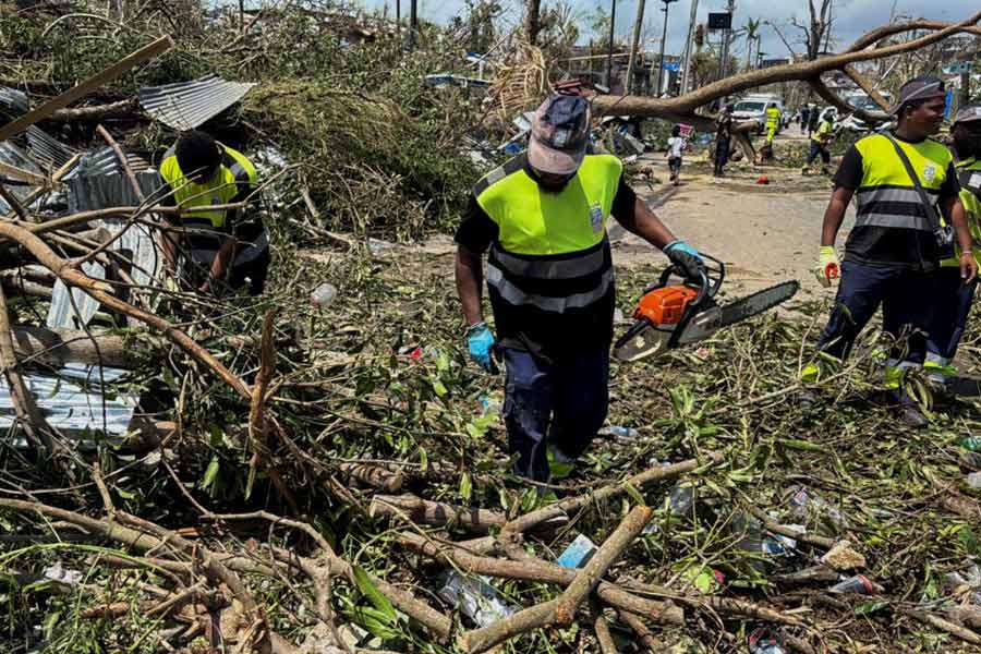 Cyclone Chido swept through island Mayotte overnight