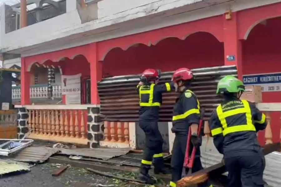 Cyclone Chido swept through island Mayotte overnight