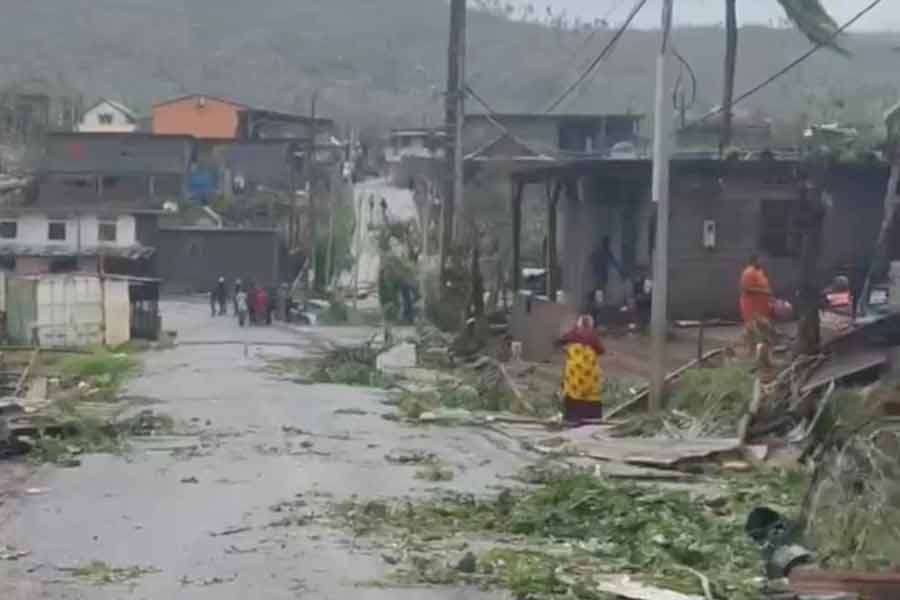 Cyclone Chido swept through island Mayotte overnight