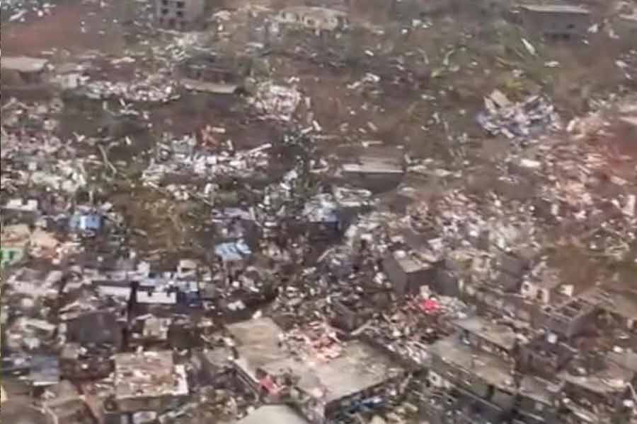 Cyclone Chido swept through island Mayotte overnight