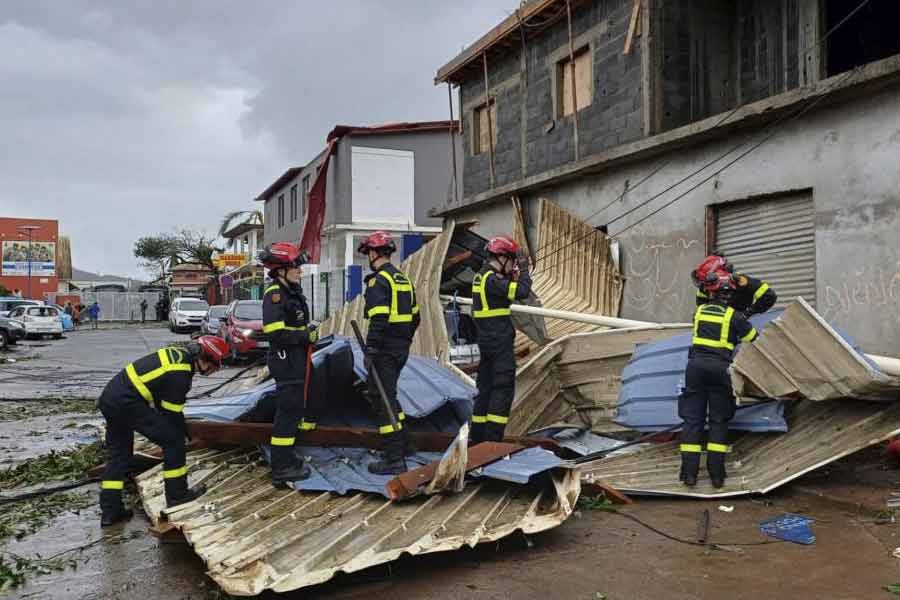 Cyclone Chido swept through island Mayotte overnight