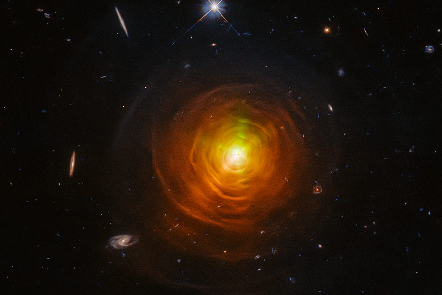 Red giant star cw leonis is dying