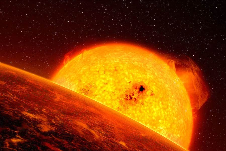 Red giant star cw leonis is dying