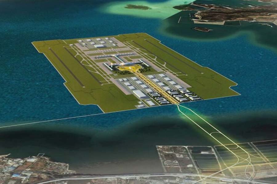 China building world’s largest artificial island airport