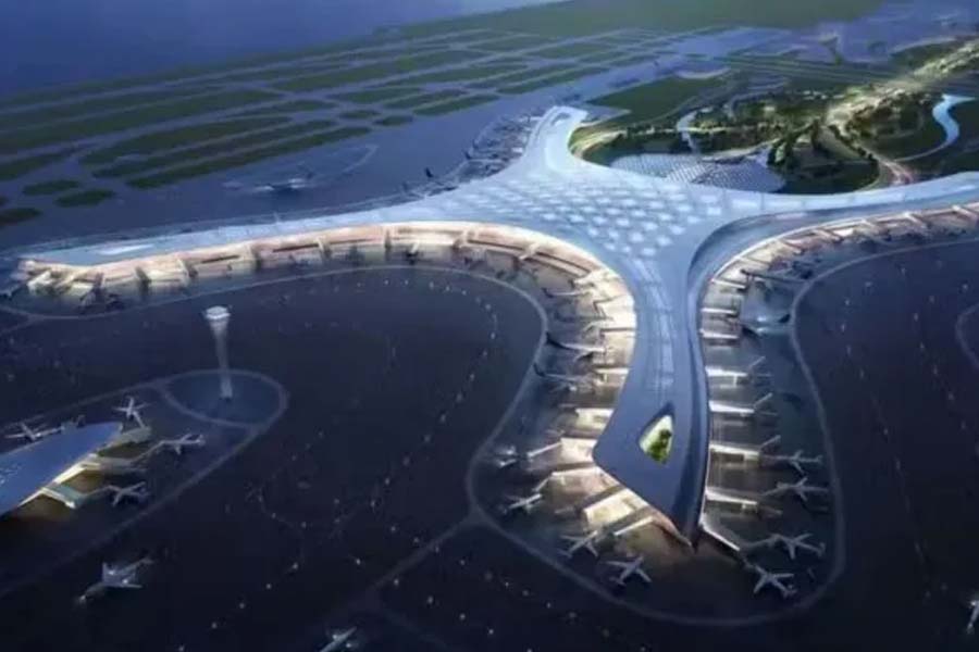 China building world’s largest artificial island airport