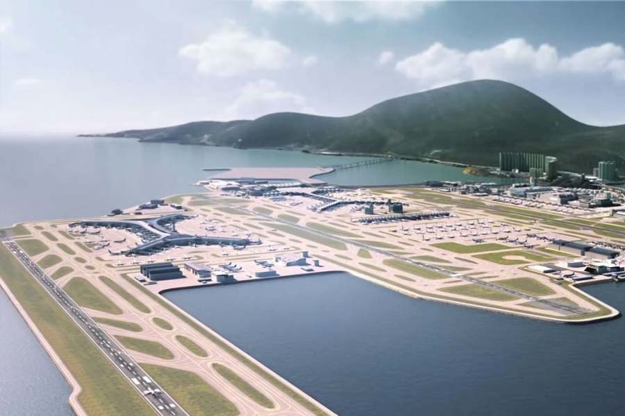 China building world’s largest artificial island airport