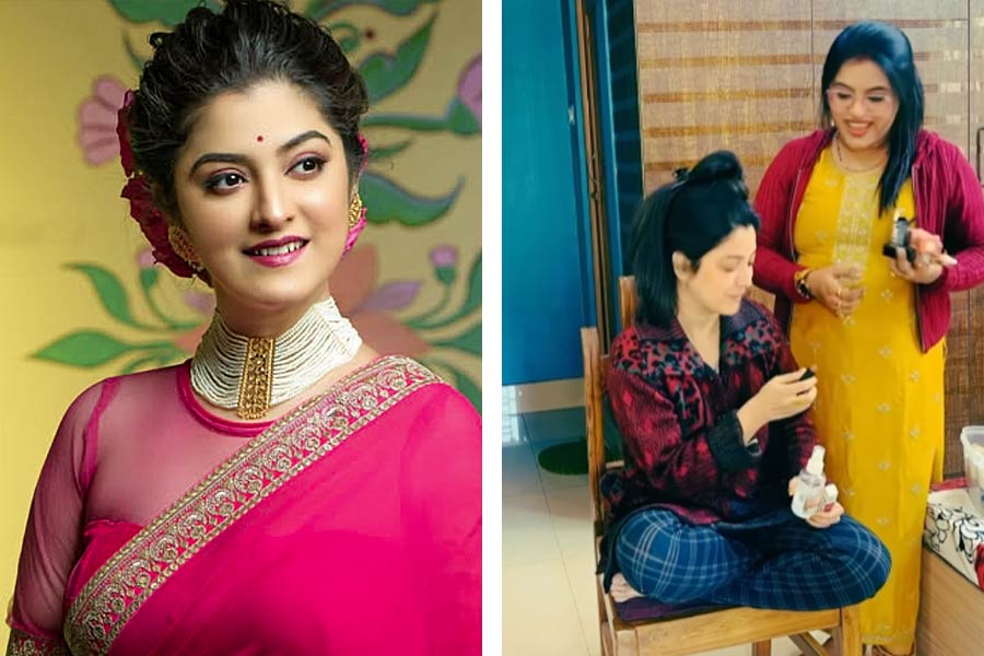 Actress Shweta Bhattacharya’s engagement make up video goes viral