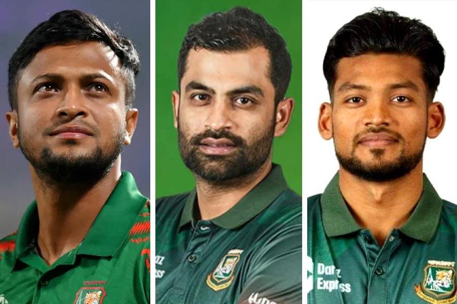 picture of Shakib Al Hasan, Tamim Iqbal and Najmul Hossain Shanto