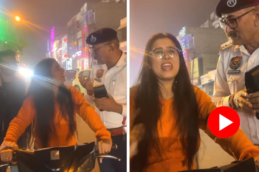 Haryana woman tells traffic police that her name is Shinchan Nohara, video goes viral dgtl