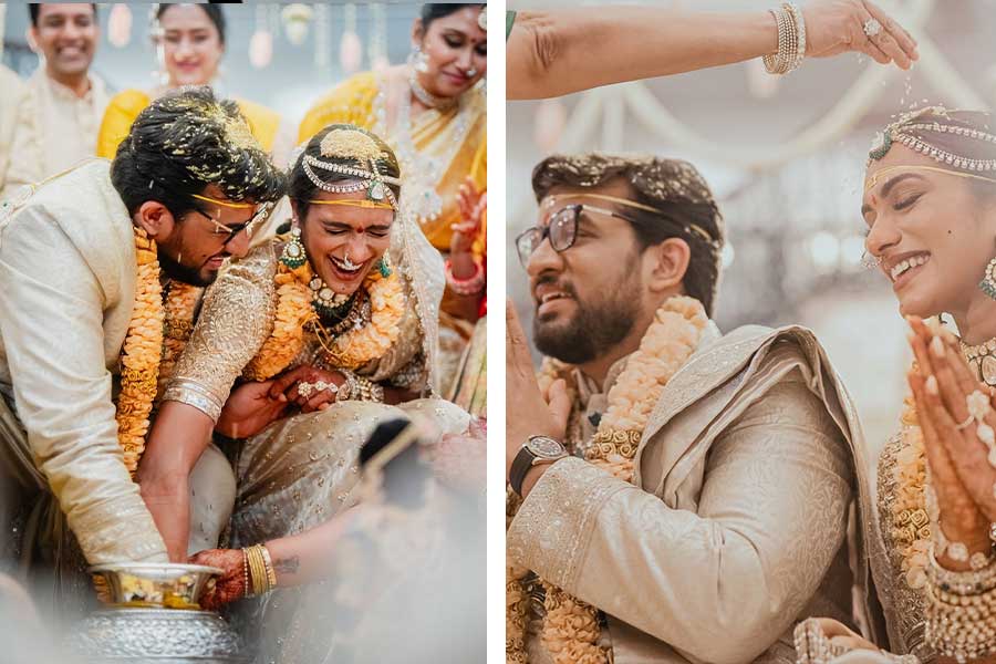 PV Sindhu and Venkat Dutta Sai