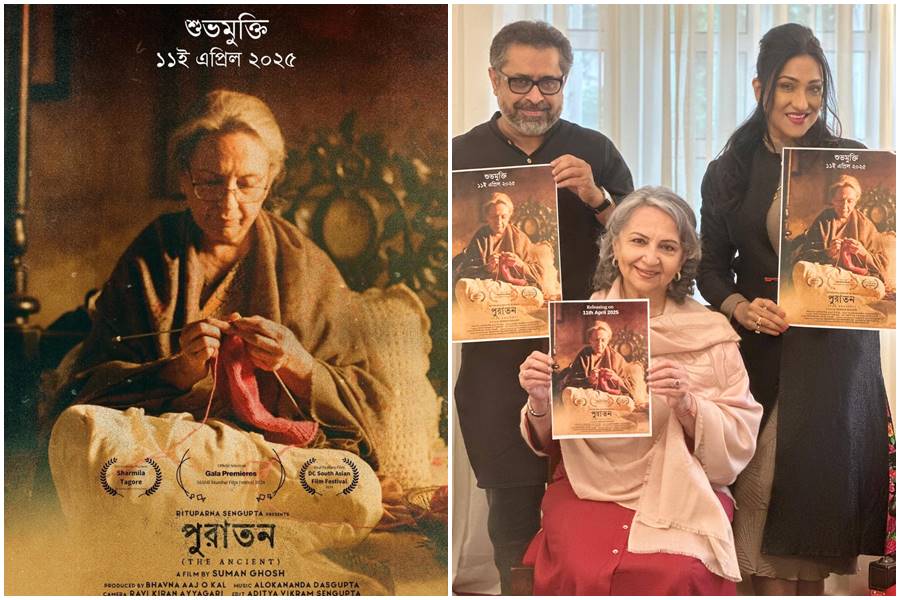 Makers have revealed the poster of Puratawn starring Sharmila Tagore and Rituparna Sengupta