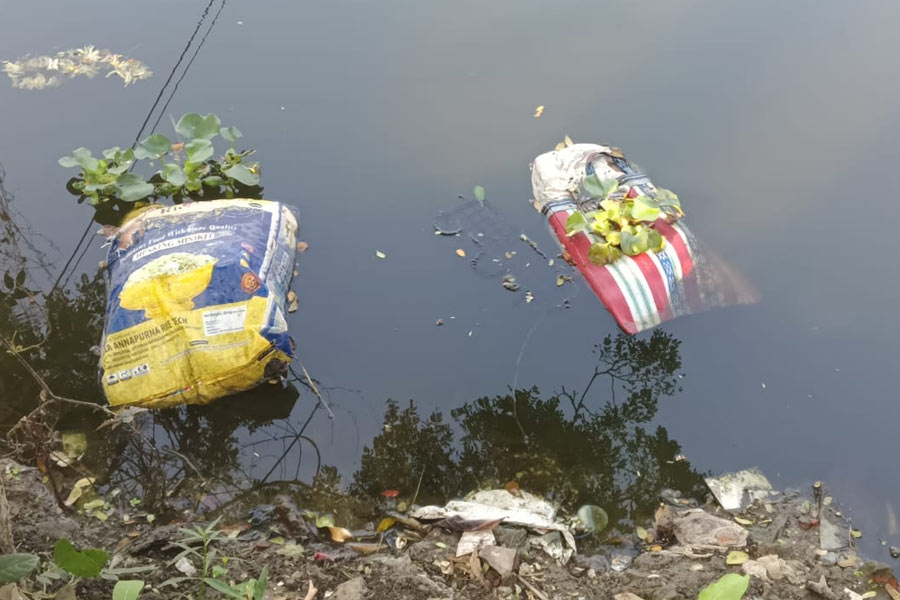 Some human body parts recover from pond in Barasat