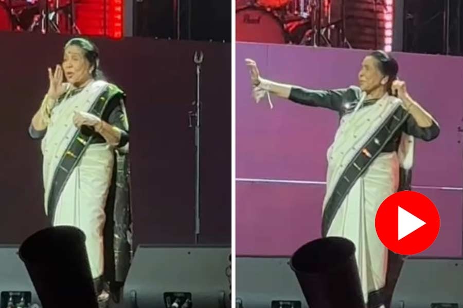 Asha Bhosle recreates Vicky Kaushal’s Tauba Tauba song at Dubai concert, Karan Aujla responds