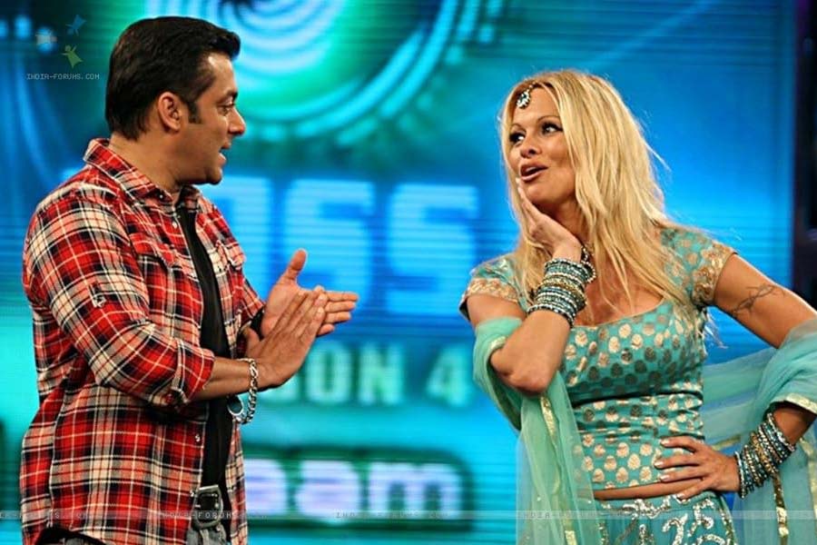 Pamela Anderson with Salman Khan
