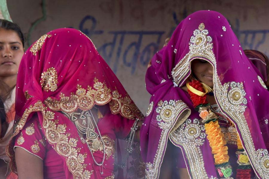 Girls are engaged at on birth married at 16 childhood marriage in madhya pradesh village 