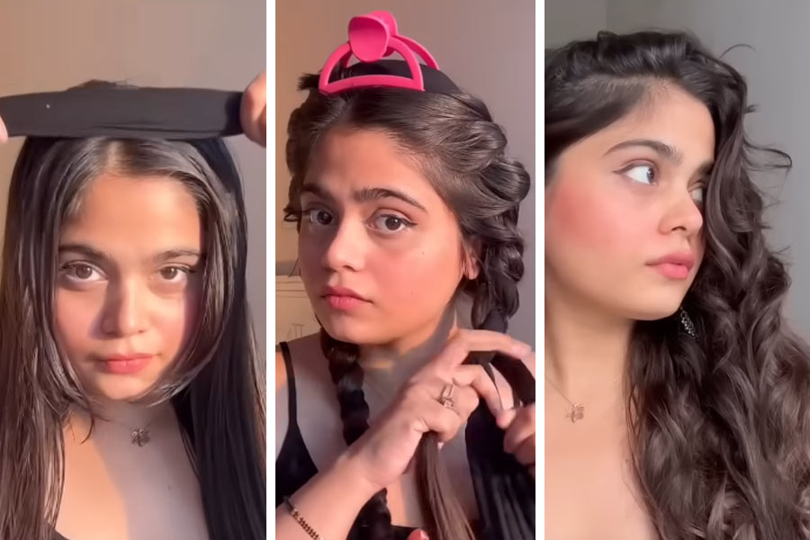 চুলে ঢেউ খেলবে এই ভাবে।