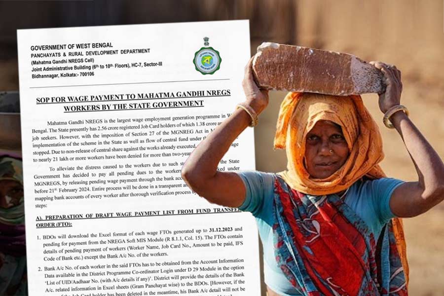 West Bengal govt finalize SOP on payment of wages in 100 days work scheme