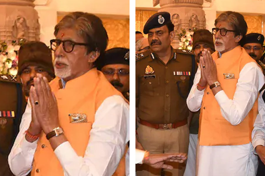 After the inauguration of Ram Mandir Amitabh bacchan went to Ayodhya for the second time