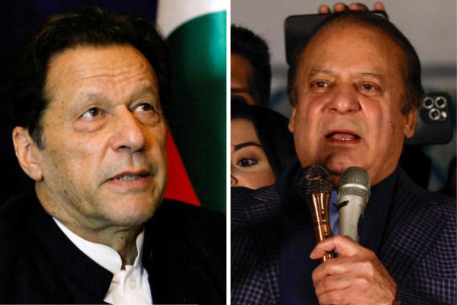 নানা রকম সম্ভাবনা তৈরি হয়েছে পাকিস্তানের নির্বাচনের ফলাফল নিয়ে। পাকিস্তানে সরকার গড়তে প্রয়োজন ১৬৯টি আসন। পাক সংবাদমাধ্যম ‘ডন’-এর তথ্য অনুযায়ী, এখনও পর্যন্ত পিটিআই সমর্থিত নির্দল প্রার্থীরা ৯৩টি, আর এক প্রাক্তন প্রধানমন্ত্রী নওয়াজ শরিফের পিএমএল-এন ৭৩টি আসনে জয়লাভ করেছে।