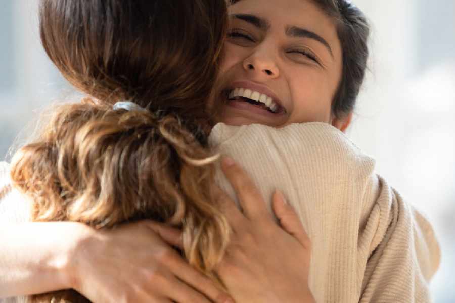 Five health benefits of hugging your loved ones