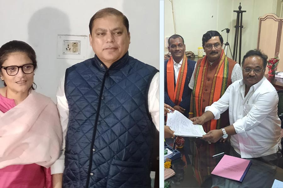 Two TMC and one BJP candidate filed nominations for the Rajya Sabha election
