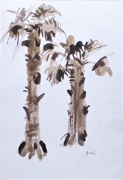 কে জি সুব্রহ্মণ্যনের চিত্রকর্ম।