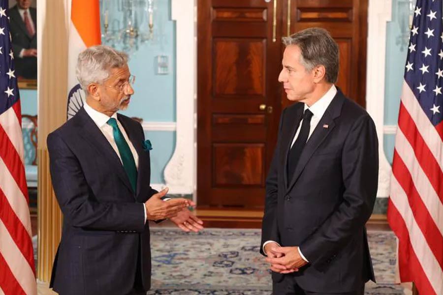 S Jaishankar and US Secretary Of State Antony Blinken discuss over red sea