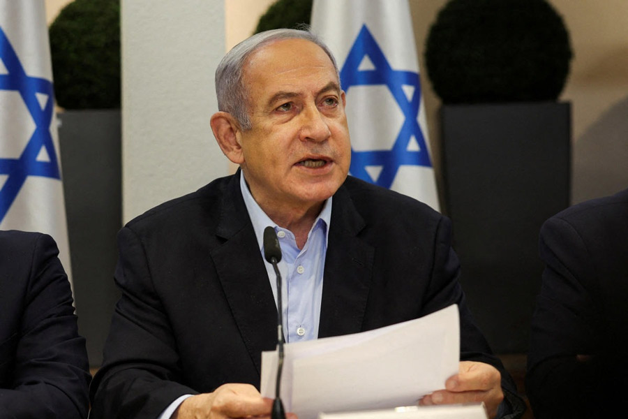 An image of Benjamin Netanyahu