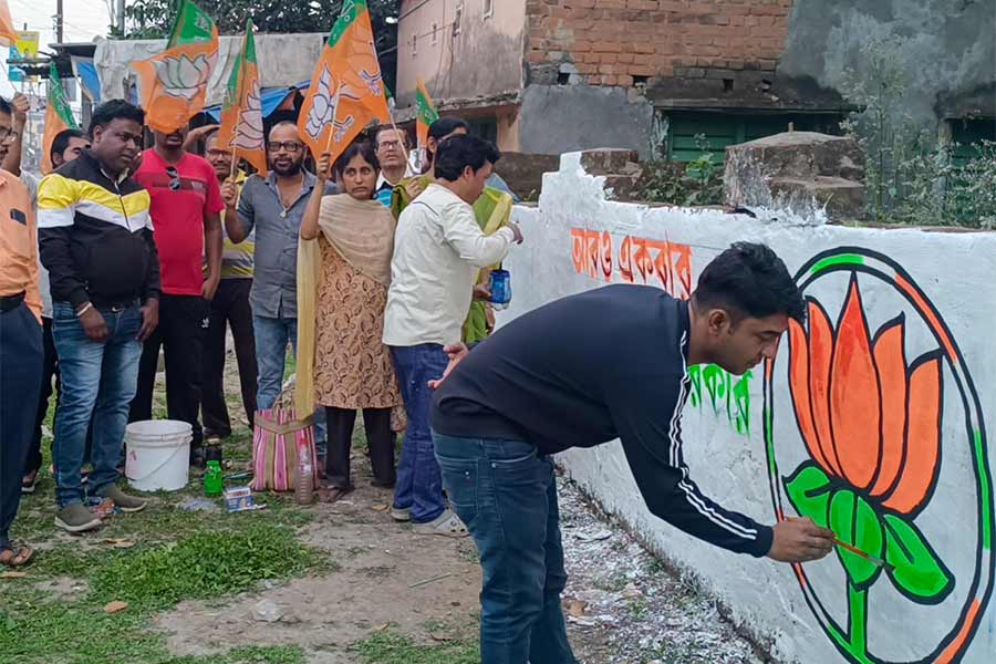 Lok Sabha Election 2024 | BJP Started Wall Writing Even Before Lok ...