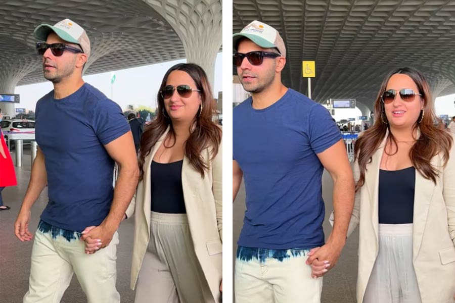 Varun Dhawan and Natasha Dalal in First Appearance After Pregnancy Announcement